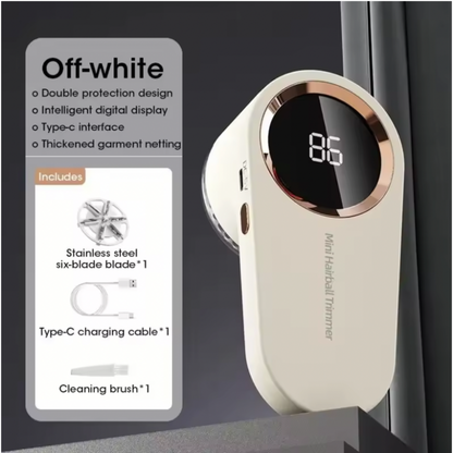 Quitapelusas Eléctrico Recargable con Pantalla LED